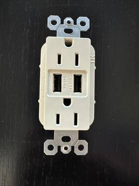 Tm826usb Legrand 785007127645 Radiant Usb Outlet Light Almond Wall Controls Electrical
