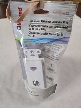 Wp3215-wh-v1 Legrand 804428066453 Lot Of 3 Coax Decorator Strap Cat5e And 3ghz New