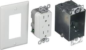 Legrand On-q 744759970565 - Onq Duplex Outlet Kit Provides Power And Surge Protection To Networkin
