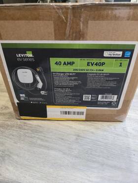 000-ev40p-000 Leviton 499 Level 2 Ev Charger Station 40 Amp 208/240 Vac 9.6 Kw Output 25 Ft Charging