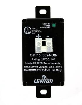 3824-din Leviton 078477018668 24 Volt Dc 2 Pole Equipment Cabinet Surge Protective Device Wir