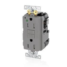 Mgft1-hgg Leviton 078477724507 15a-125v Extra-heavy Duty Hospital Tamper-resistant Lev-lok Duplex