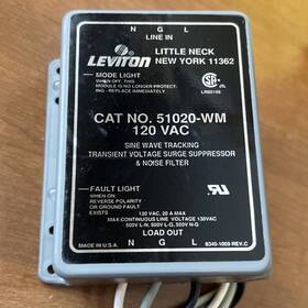 51020-wm Leviton Transient Voltage Surge Suppressor And Noise Filter New