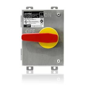 Leviton 711181123449 30 Amp 600-volt 304 Stainless Steel Non-fused Powerswitch Safety Disconnect Swit