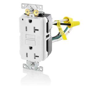 Gftr2-5lw Leviton 20 Amp Smartlockpro Industrial Grade Heavy Duty Resistant Gfci Outlet