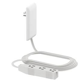 Lider 883951836023 Flat-face Outlet Extender With 3 Receptacles Ultra-thin Wall Plate Plug