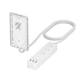 Lider 883951849283 Outlet Extender With 3 Receptacles 21w Usb Type-a And 2 Type-c Port U