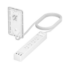 Lider 883951859299 Surge Protected Outlet Extender 4-outlet Power Strip 21w Usb Type-a And