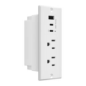 Lider 883951870331 Pd 36w Recessed Outlet Station With Usb-a And Usb-c Ports Power Delivery Tamp