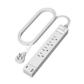 P504119 Lider Pd 36w Surge Protected Outlet Extender With 4-outlet Power Strip 1 Usb Type-a