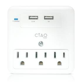 Cpatv00-031 Lifeware Group Llc 3 Outlet Extender With 1 Usb-a And Usb-c - Multi Plug 540 Joules