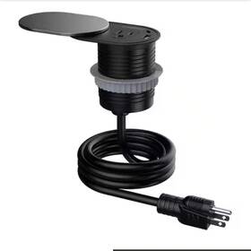 Link2home 313042065020 Desk Grommet Outlet Usb And Power With Overload Protection