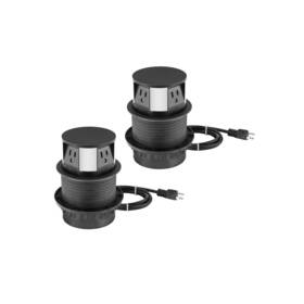 Link2home 810010539847 2 Pack Pop Up Outlet 10w Fast Induction Charger With Type-c Usb 3