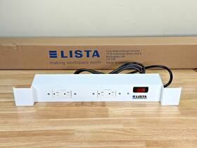 4290s Lista Work Station Power Strip 125vac 15a 4 Outlet 24 Inch