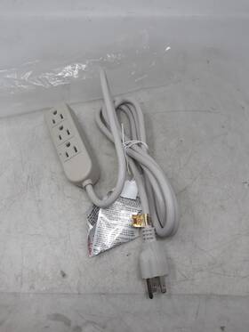 L-05a Litesun 3-outlet Power Extension Relocatable Strip Tested