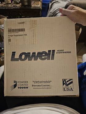 Acsp-1502-rpc Lowell Acsp1502rpc New In Box Compact 2-outlet 15a Surge Suppressor