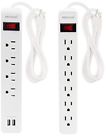 Lts-04b6ka Oviitech Outlet Power Strip And Surge Protector Usb Pack