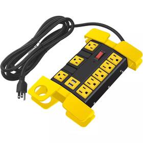 2700j Lukyamzn 313038550523 Heavy Duty Metal Power Strip With Usb Ports 8 Outlet Surge Protector 15 A