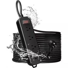 Lukyamzn 445050318355 Outdoor Power Strip Weatherproof 50 Ft. Extension Cord Waterproof Surge Protecto