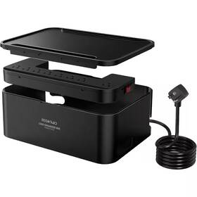 Lukyamzn 726084153219 6.6 Ft. Power Strips With Cable Management Box 8 Outlets 3 Usb Ports 1 Usb-c