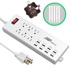 Lysb01198b942-electrncs Flepow 6-outlet Home-office 1625w-13a 0707581992310