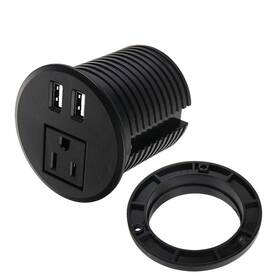 Maggie 656699051788 Desktop Power Grommet 2 3/8 Inch Hole Table Outlet With Usb C