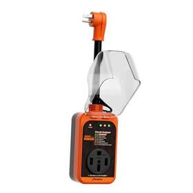 Rvpa01009 Marsmotor Rv Surge Protector 15 Amp To 50 Circuit Analyzer 8000 15m/50f Orange