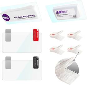 5t.11207.c0x Masi Auto Universal Toll Pass Holder For Ez Uni Sunpass - 8 Dual Lock Strips