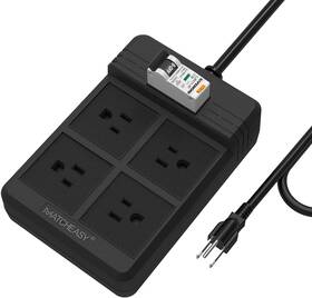Matcheasy 313046415494 Gfci Power Strip With 4 Outlets 6 Ft Heavy Duty Extension Cord 15a/1875w