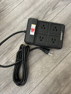 Cord1875w Matcheasy 921712035125 Gfci Power Strip With 4 Outlets 9.84 Ft Heavy Duty Extension Cord1875w/15a