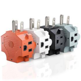 Maximm 840398504762 3-outlet Adapter Plug Splitter Outlet Expands Single Into