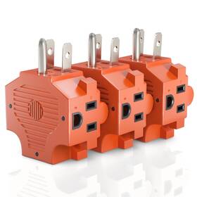 Maximm 842113189889 3outlet Adapter Plug Splitter Outlet Expands Single Into 3 Outlets P