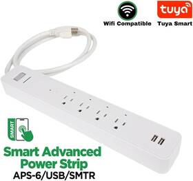 Maxlight 767627050749 Maxlite Smart Power Strip 4 Outlet Usb Charger Surge Protector - Google And Alexa