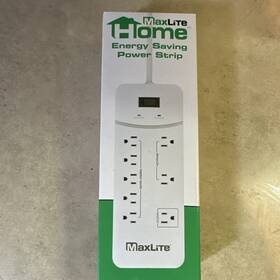 1350j-g2 Maxlite Aps-8/1350j-g2 Power Strip 8 Outlets 4ft Surge Protection White