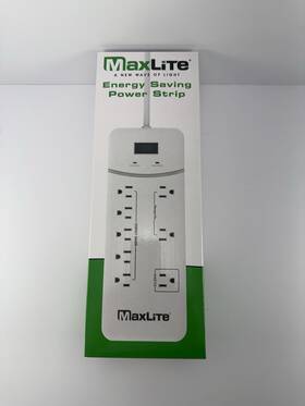 Aps-8 Maxlite Energy Saving Power Strip Surge Protector 8 Outlets