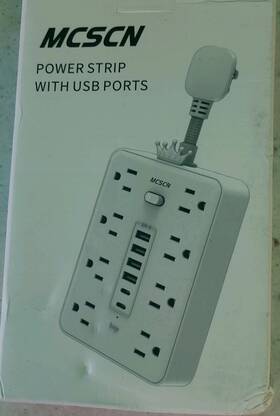 Mp01u01 Mcscn Mp01u Power Strip 14 Outlets Usb Surge Protection White Us Plug