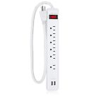 Mep-6usb Maxxima Outlet Usb Power Strip With Dual Ports 755183173590