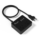 Mg-ps100b Megulla Portable Mini Power Strip With Smart Usb Charger Doe