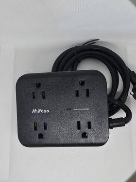 Mfs8u5fb Mifaso Power Strip Surge Protector Flat Plug Wall Mount 8 Wide Outlets With 3 Usb