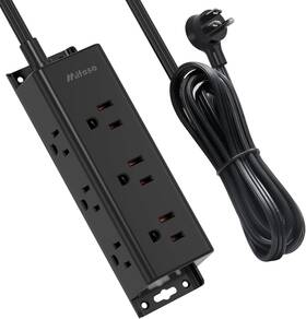Mifasopower 744759649010 Surge Protector Power Strip - 9 Widely Spaced Multi Outlets Wall Mount 3 Side
