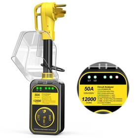 Millionhome 016392025682 Rv Surge Protector 50 Amp 12000 J Circuit Analyzer