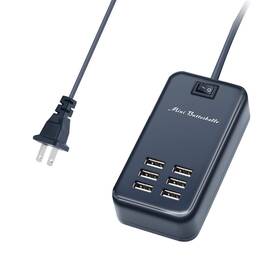 Mini Butterballe 611434167735 Usb Charger Station 6 Port Desktop Charging For Multiple Devices Wa