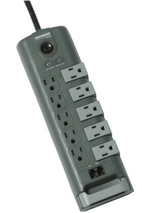 5-rotating Minuteman 0158-0007 Mms7100rt Surge Strip 5-rotating/5-sandard Outlets Rj11 2880j