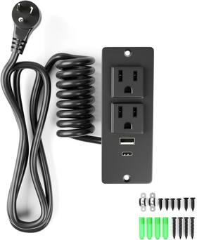 Minyu 313047660602 Oelffow Furniture Recessed Power Strip
