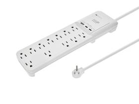 147953 Monoprice 12-outlet Surge Protector Power Strip - 3600 Joules 2 Usb-c And 1