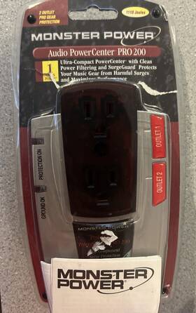 Ap200 Monster 050644459030 Appliance Power Center Surge Protector Read Description