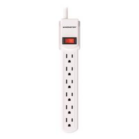 1700 Monster 850005047155 Just Power It Up 3 Ft 6-outlet Strip White
