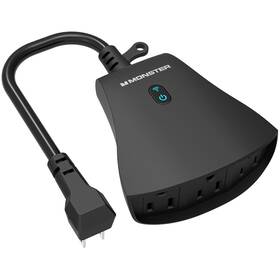 Monster 850017011274 Outdoor Smart Outlet Plug 3-outlet Voice Control Compatible With Alexa And