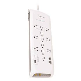 4050 Monster 850017011533 Just Power It Up 6 Ft. L 12 Outlets Surge Protector With Usb White J