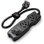 Mrj2001 Bestek Travel Power Strip Dual Smart Usb Charging 6950334963998